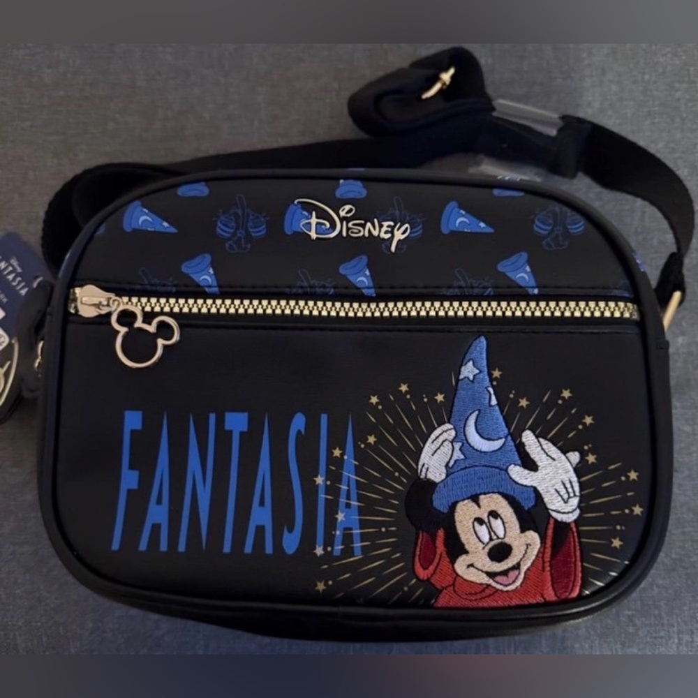 Disney Primark Embroidered Fantasia Sorcerer Mickey Mouse Crossbody
Bag-NWT